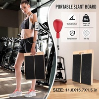 Planche inclinée en bois réglable, portable, durable et antidérapante pour la musculation et le fitness