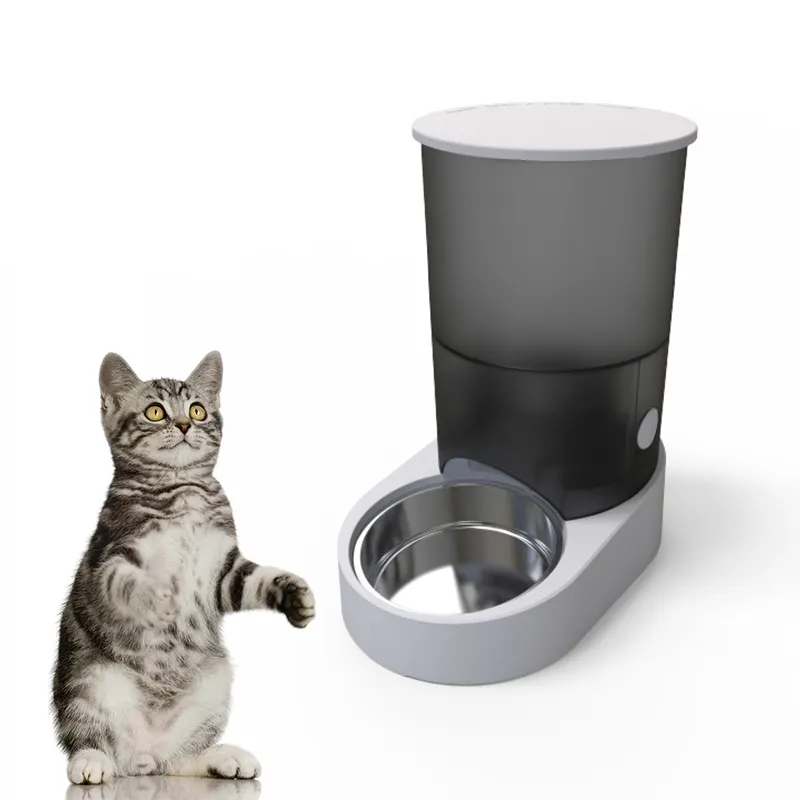 Factory wholesale automatic timed pet smart non slip feeder dog cat food stainless steel bowl pet feeder