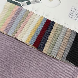 Brilhante Lurex Ribbed <span class=keywords><strong>Rayon</strong></span> Poliéster <span class=keywords><strong>Nylon</strong></span> Spandex Malha 320gsm Metálico 2*2 Rib Tecido para Camisola Cardigan - Product Image 5