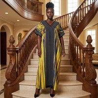 Ensemble de robes en polyester écologique pour femmes africaines grande taille, vêtements Kanga pour les occasions spéciales