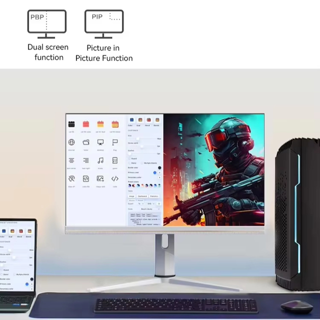 27inch QHD 2K Mini Led Backlight Monitor 165Hz 180Hz 240Hz Esport Computer Gaming Monitor HDR 1000 Display Adjustable Hight Base
