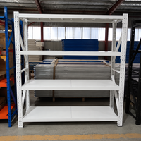 Étagères de stockage, rayonnages à palettes en acier à longue portée, robustes, sans boulons, emballage en carton, certifiés CE, entrepôt industriel