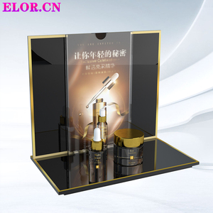 Elor High Quality Acrylic Counter Top Display Stand For Cosmetic Perfume Skin Care Products In Shopping Center Retail Store