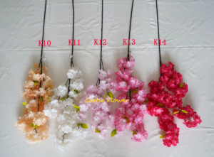Branche de fleurs de <span class=keywords><strong>cerisier</strong></span> en soie artificielle, tige longue Sakura, tiges de fleurs de <span class=keywords><strong>cerisier</strong></span> japonais roses pour décorations de mariage AF15901 - Product Image 3