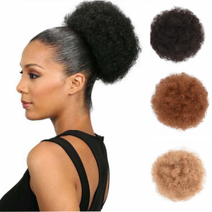 Moño de <span class=keywords><strong>pelo</strong></span> sintético duradero, piezas de cabello de Chignon, alta calidad, precio bajo - Product Image 1