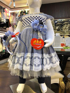 Robe fantaisie en coton à rayures, bandeau de cheveux, disponible en 2 couleurs et 3 tailles différentes, nouvelle collection - Product Image 5