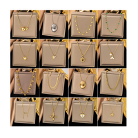 Collier Cœur Papillon Coquillage Blanc Chiffres Romains en Acier Titane 18K avec Perle en Acier Inoxydable comme Pierre Principale d'Inde