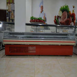 Thương mại mở phía trước thịt Showcase butcher Thiết bị làm lạnh hải sản hiển thị truy cập đôi cửa lạnh uống tủ lạnh - Product Image 2