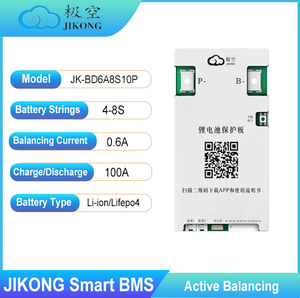 JIKONG 4-8S Aktives <span class=keywords><strong>BMS</strong></span> mit RS485-Unterstützung, 100A JK Smart <span class=keywords><strong>BMS</strong></span> 4S 12V <span class=keywords><strong>Lifepo4</strong></span> - Product Image 2