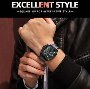 Relojes de Cuarzo MEGIR 2217G para Hombre, con Correa de Acero Inoxidable, Diseño Moderno, Buena Calidad, Bajo MOQ, Resistentes al Agua, Nuevo Lanzamiento - Product Image 5
