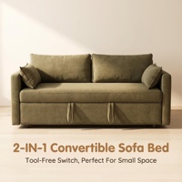 Sofá Cama Convertible Moderno Plegable Directo de Fábrica para Apartamentos Pequeños, Salas de Estar y Dormitorios