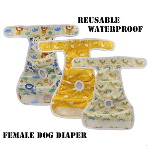 Couche-culotte réutilisable pour chien et chat, impression de motif personnalisé à absorption rapide, lavable en Machine, imperméable, rembourrée, pour femme et animal de compagnie - Product Image 5