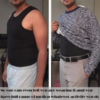 Camiseta de Compresión Moldeadora para Hombre, Chaleco Adelgazante, Camiseta Deportiva, Ropa Interior Moldeadora, Camiseta Interior para Sudar, Traje de Sauna para Pérdida de Peso y Quema de Grasa