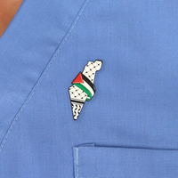 Nouvelles épingles à revers en forme de carte de Palestine, épingles à revers Keffiyeh pour la Palestine libre, épingles à drapeau palestinien, épingles en émail personnalisées