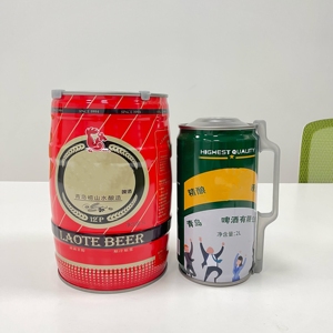 Fusto di <span class=keywords><strong>birra</strong></span> in metallo rotondo fatto in casa vuoto personalizzato 5L di fabbrica imballaggio per uso alimentare tamburo di vodka con manico in <span class=keywords><strong>plastica</strong></span> - Product Image 3