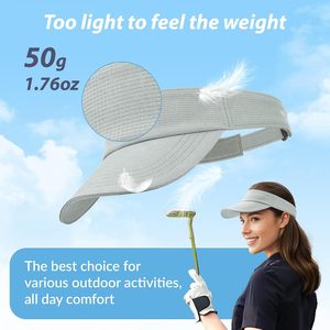Chapeau ouvert sur le dessus de style nouveau pour les voyages - Chapeau de soleil avec logo imprimé en broderie. Chapeau pare-soleil en tissu pour escalier - Product Image 3