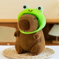 En gros, Peluche Capybara Mignonne et Adorable de 8 pouces, style sac à dos tortue, pour machine à griffes, Keychain en peluche
