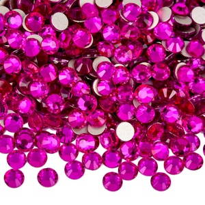OLeeya Strass à base de bonne qualité, cristaux à 12 facettes, sac en vrac de strass à dos plat non thermocollants pour la décoration DIY - Product Image 3