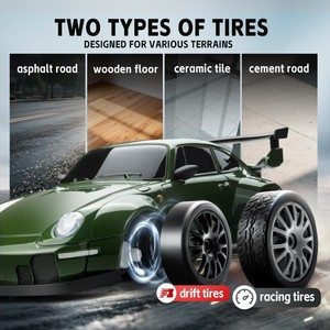 <span class=keywords><strong>Mini</strong></span>-<span class=keywords><strong>voiture</strong></span> télécommandée de course et de drift 2026, modèle RC à l'échelle 1/24, vitesse 20 km/h, jouet télécommandé d'intérieur - Product Image 4
