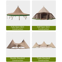 Tente tipi indienne de luxe à double couche imperméable pour les mariages en plein air, les fêtes, le glamping, les événements de restauration