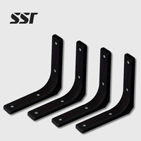 Support d'angle en acier inoxydable moderne en forme de L SSR 3-16 pouces - Durable et réglable pour une utilisation en cuisine et à l'hôtel