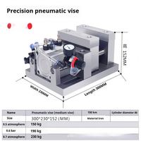 Fabriqué en Chine, étau pneumatique de 150 mm de large avec une précision de 0,01 mm, support personnalisé