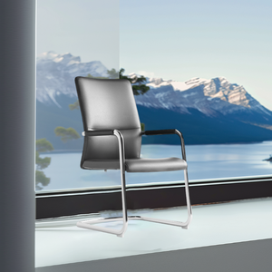 โครงหนังโค้งสีเงินสำหรับเก้าอี้ผ้าฝ้ายพื้นเมืองคุณภาพสูงไม่มีล้อ - Product Image 5