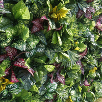 LEXI Arrangement floral vert fait main 3D 5D, mur de fleurs artificielles en feuillage vert, décoration tropicale pour mariage et Saint-Valentin