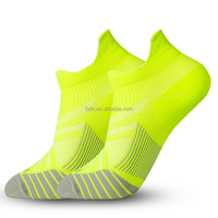 Chaussettes de compression athlétiques unisexes pour hommes - Séchage rapide et respirantes, antidérapantes, motif géométrique, écologiques pour l'été