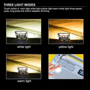 Đèn cắm trại KXK-686, đèn chiếu sáng ngoài trời di động, sạc lại được, tấm nhôm, đèn làm việc, đèn LED COB siêu sáng - Product Image 5