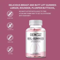Gomitas BBL, Suplementos de Marca Privada, Sin Azúcar, Potenciador de Glúteos, Levantamiento de Cadera, Caramelos para Aumento de Glúteos, Producto de Belleza para Mujeres