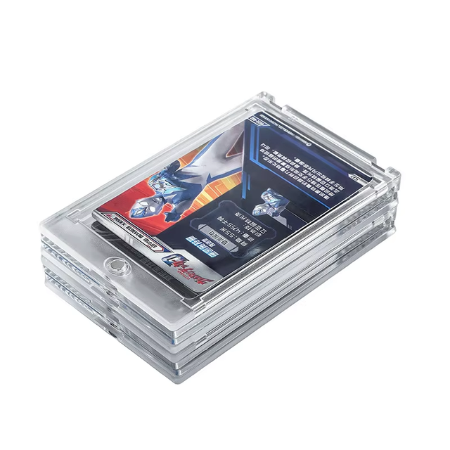UV Protection Magnetic One Touch Card Holder 35PT-360PT Clear Hard Trading Card Protector for Collectible Pokemon Sports Cards