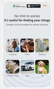 Localizador de Mascotas Mini en Tiempo Real, Etiqueta de Rastreo Inteligente Inalámbrica Mundial para Apple Find My y Google Find Air Tag - Product Image 3
