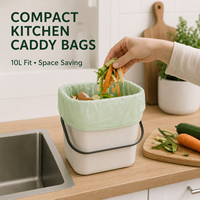 Sacs à déchets alimentaires compostables grand format, à fermeture robuste, pour poubelles de cuisine, pour supermarchés européens et marques privées – Approvisionnement direct usine