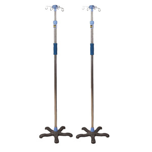 Gran oferta de soportes de suelo para infusión intravenosa, soportes para goteros y portabotellas de acero inoxidable; se ofrece personalización. - Product Image 5
