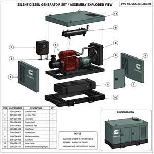 Générateur à moteur Cummins Perkins 20kw 50kw 50kva 80kva 100kva 125kva 150kva 200kva Groupe électrogène 50kw 100kw 200kw Générateurs diesel - Product Image 4