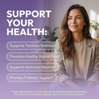 Capsule Probiotique Vaginale pour Femmes, Prébiotique, Canneberge, D-Mannose, Tout-en-un, Complément Alimentaire pour le Bien-être des Femmes