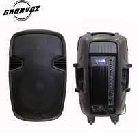 Altavoz Activo Amplificado PAPJ-15ALP de 15 Pulgadas con Asa y Ruedas, Gran Venta