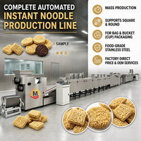 Machine automatique de fabrication de nouilles instantanées en acier inoxydable, 8000-130000 pièces/8 heures, pour nouilles instantanées frites