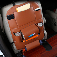 Ensemble d'organisateurs latéraux universels pour sièges de voiture en cuir PU avec sac de rangement pour coffre arrière pour SUV, 4 couleurs