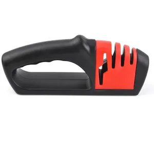 Dao mài cho dao nhà bếp kéo 4 trong 1 màu Đỏ nhựa ABS Mài công cụ