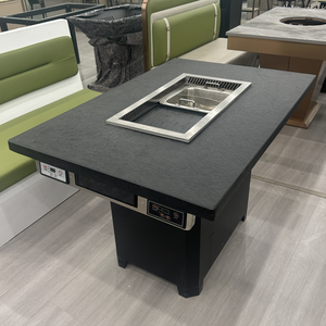 <span class=keywords><strong>Table</strong></span> de <span class=keywords><strong>Barbecue</strong></span> de Bateau à Vapeur Coréen Moderne <span class=keywords><strong>Barbecue</strong></span> Électrique Sans Fumée Cuisinière à Induction Multi Hot Pot <span class=keywords><strong>Table</strong></span> à Manger pour <span class=keywords><strong>Restaurant</strong></span> - Product Image 2