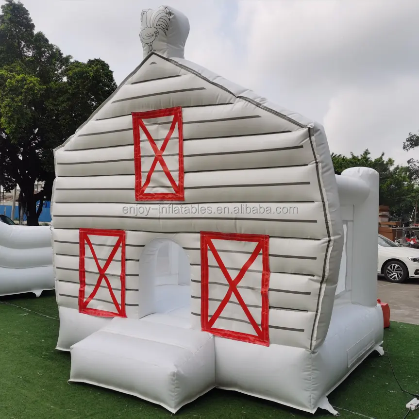 Customized Kids Soft Play Set With Bounce House Mini Barn Bounce House New Farm Bounce House For Party
