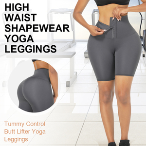 Pour les clients professionnels HEXIN PROMO EXCEPTIONNELLE Culottes gainantes pour femmes, effet rehausseur de <span class=keywords><strong>fesses</strong></span>, contrôle du ventre, amincissantes, type short - Product Image 2