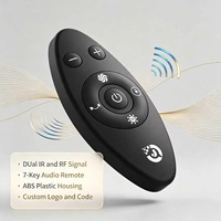 Télécommande sans fil IR et RF à 7 touches JCXK pour haut-parleur audio, en plastique ABS, OEM ODM, personnalisable, fourniture d'usine