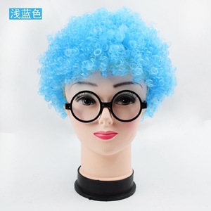 Peluca Afro para Niños y Adultos, Modelo para Actuaciones de Jardín de Infancia, Accesorios de <span class=keywords><strong>Payaso</strong></span>, Peluca Divertida y Colorida para Fiestas - Product Image 4