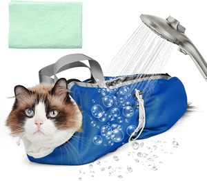 Bolsa de Transporte para Mascotas, de Malla, para Baño, Peluquería, Vacunación, Portátil, de Oxford, para Gatos - Product Image 1