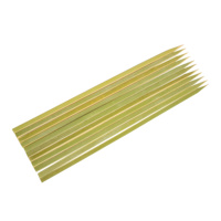 Brochettes plates en bambou écologiques de 25 cm, de qualité alimentaire, pour saucisses