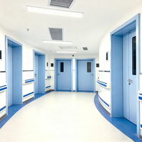 Porte d'hôpital HPL de haute qualité, ignifuge, antibactérienne, pour couloir de service, laboratoire, pharmacie, certifiée CE/ISO