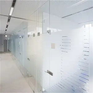 Système pour porte coulissante de bureau, Film à DY, alliage d'aluminium, verre simple/Double, porte d'entrée en verre étanche, CN